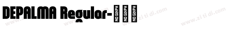 DEPALMA Regular字体转换